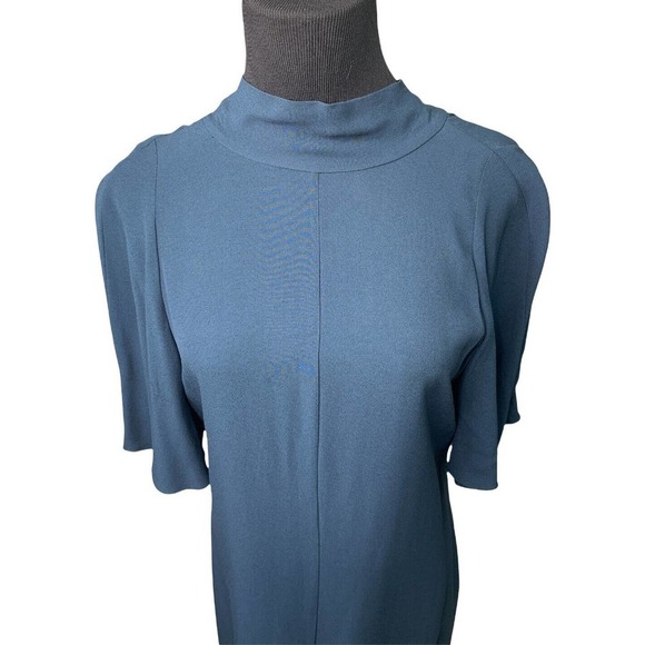 Nordstrom Lewit Tie Back Cady Dress Womens Sz 4 Green Scarab $399 - Picture 3 of 6